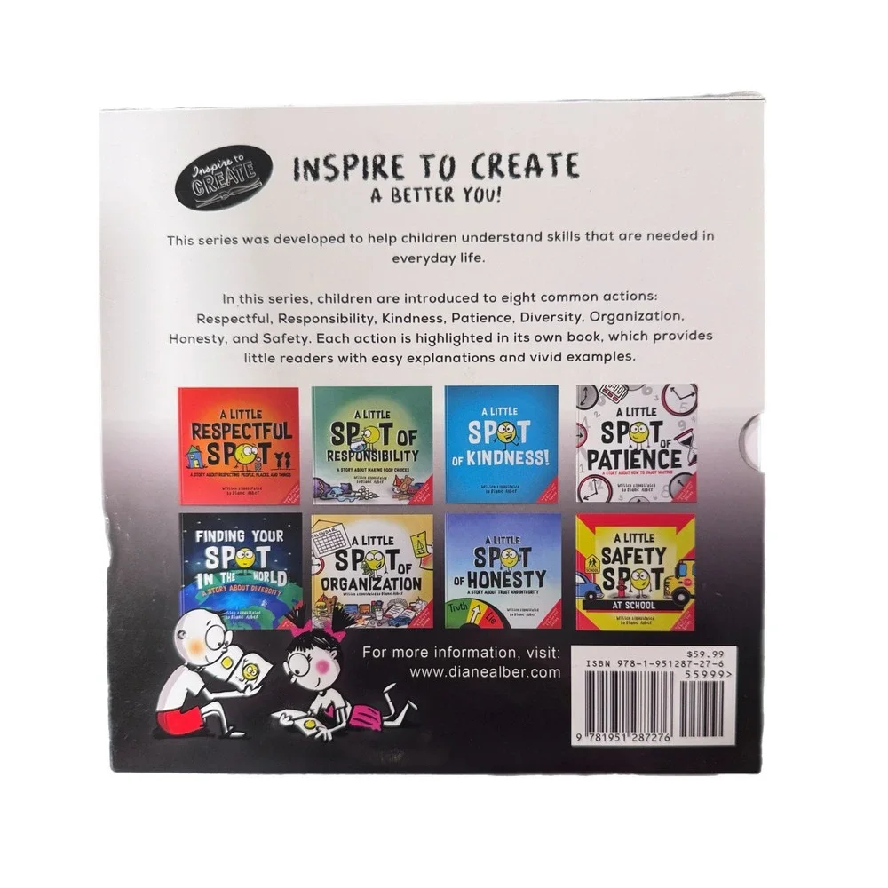 A Little SPOT Takes Action Box Set 8 Books Diane Alber Social Emotional Learning